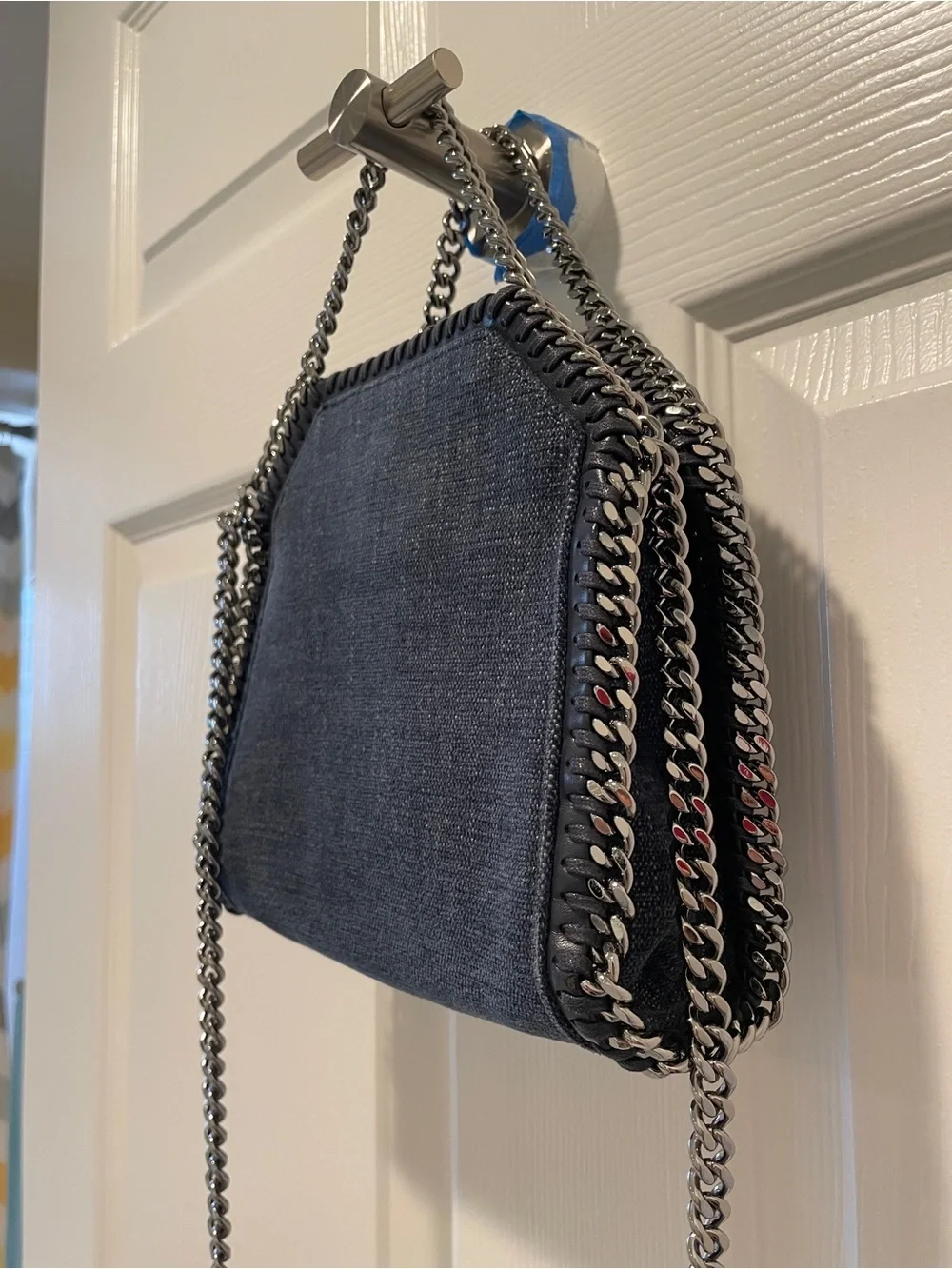 Stella McCartney Falabella Tiny Tote Bag - Blue Denim